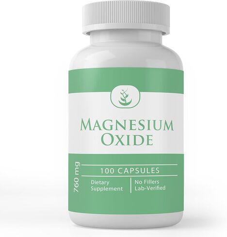 Pure Original Ingredients Magnesium Oxide (365 Capsules) No Magnesium Or Rice Fillers, Always Pure, Lab Verified in Saudi Arabia