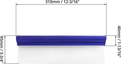 QWORK Water Car Squeegee,12 inch Flexible Water Silicone Window Squeegee for Car Or Home Use, Blue in Kuwait