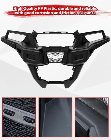 واجهة أمامية سوداء مجمعة من SAUTVS لملحقات Polaris General 1000/4/ General XP 1000/XP4 2016-2026، استبدال #5452177-070 in Kuwait