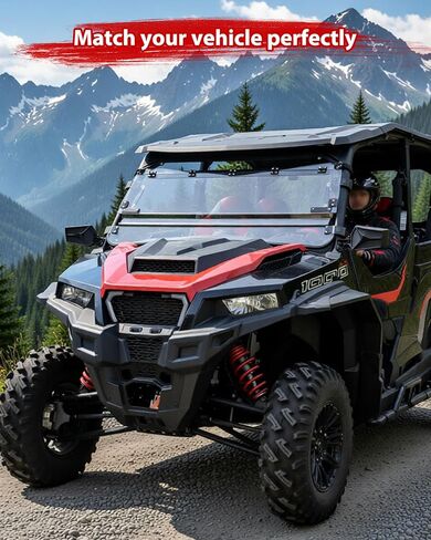 واجهة أمامية سوداء مجمعة من SAUTVS لملحقات Polaris General 1000/4/ General XP 1000/XP4 2016-2026، استبدال #5452177-070 in Kuwait
