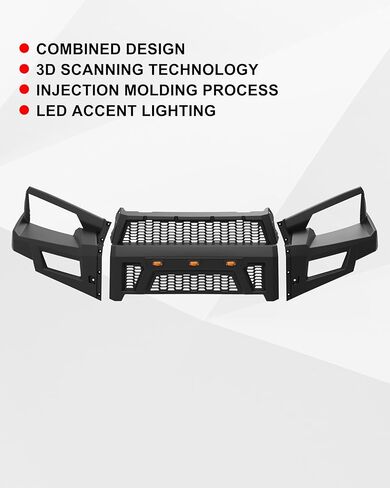 واجهة أمامية مدمجة من SAUTVS مع مصابيح لـ Polaris Ranger XP 900 2014-2019/XP 570 2015-2016، ملحقات Ranger Diesel 2014-2018 (استبدال OEM #5439018-070) in Kuwait