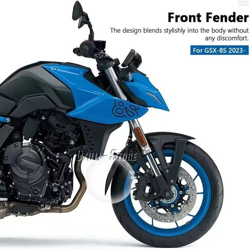 لسوزوكي GSX 8S GSX-8S GSX8S 2023 2024 الجبهة الحاجز موسع اكسسوارات المصدات تمديد اقي الطين سبلاش حماية الحرس in Kuwait
