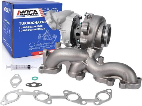 MOCA Turbocharger Fit for 13-14 for Volkswagen Beetle & 09-14 for Jett & 10-13 for Audi A3 L4 2.0L Diesel, Turbo Model BV43, with Exhaust Manifold Wastegate Actuator Gasket in Kuwait
