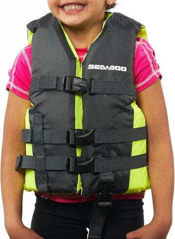 Sea-Doo New OEM، مقاس M للأطفال (33-55 رطلًا) Sandsea PFD/سترة نجاة، 2859500607 in Kuwait