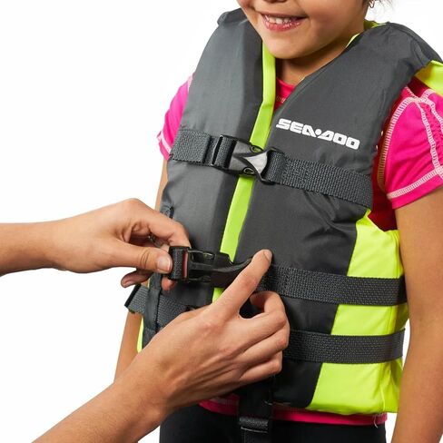 Sea-Doo New OEM، مقاس M للأطفال (33-55 رطلًا) Sandsea PFD/سترة نجاة، 2859500607 in Kuwait