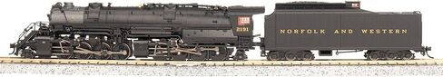 برودواي المحدودة 7220 N&W Y6b 2-8-8-2، #2191، 22I Tender، Paragon4 Sound/DC/DCC، N Scale in Kuwait