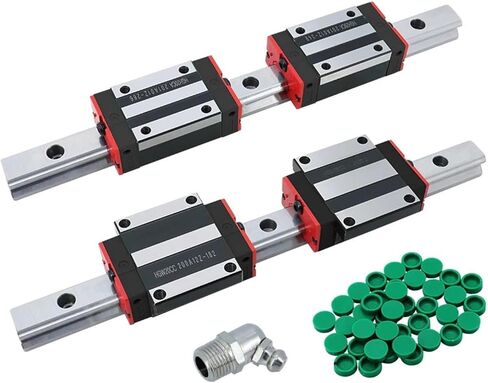 2 قطعة HGR15 HGR20 مربع دليل خطي السكك الحديدية 200 مللي متر-1500 مللي متر + 4 قطعة HGH15CA HGW15CC HGH20CA HGW20CC(2 HGR15 4 HGH15CA ، 1500 مللي متر) in Kuwait