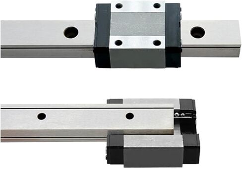 MGN9 100 150 200 250 300mm 350 400 450 500mm 9mm Linear Guide with MGN9C MGN9H Slider Carriage 1Pcs(MGN9H,400mm) in Kuwait