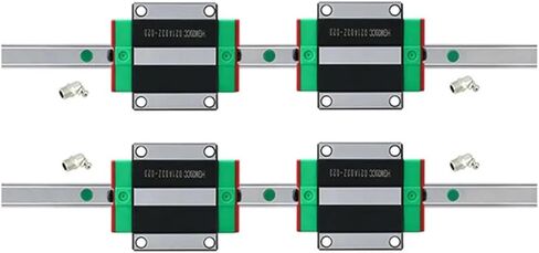 2Pcs 25mm Linear Guide Rail HGR25 1200mm to 2500mm with 4Pcs HGH25CA Or HGW25CC Slider Carriages Block(HGW25CC,1950) in Kuwait
