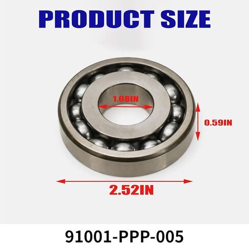 Transmission Input Shaft Ball Bearing for Honda Civic CR-V for Acura Integra K24 K20 6-Speed 91001-PPP-005 28X64X15 Metal in Kuwait