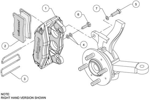 Wilwood 140-13029 Brake Caliper and Pad Kit in Kuwait