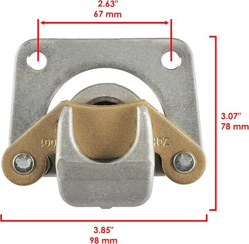 Caltric Rear Brake Caliper with Disc Pads Left Right Compatible with Polaris RZR 570 2012 2013 2014 2015 2016 2017 2018 2019 2020 2021 in Kuwait