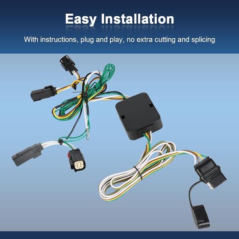 4-Pin Trailer Wiring Harness for Trailer Light Connect Compatible with Jeep Grand Cherokee 2022-2025 Replacement for 56473 in Kuwait