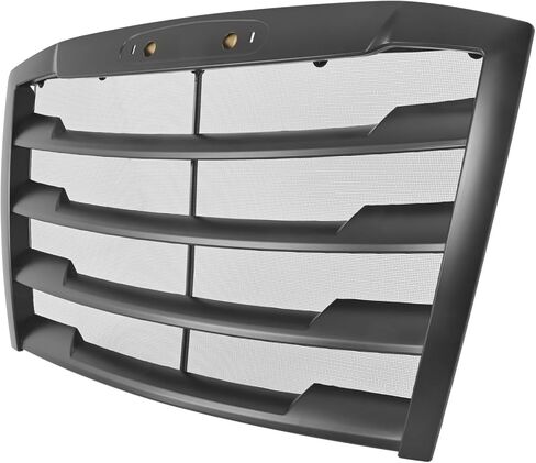 Suitable for 2018-2024 Freightliner Cascadia – Matte Black Front Grille & Bug Screen Set, Direct Fit Replacement in Kuwait