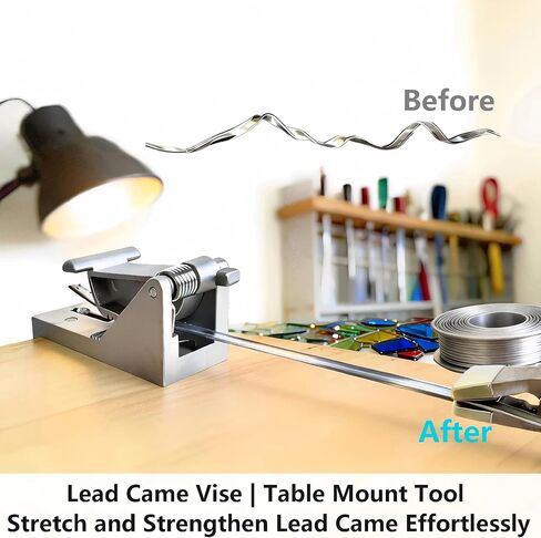 Lead Came Stretcher for Stained Glass, Lead Came Vise Stretcher Tool for Stained Glass Art, Studio Craft, Even, Precision, Secure Tension Control for Artists. in Kuwait