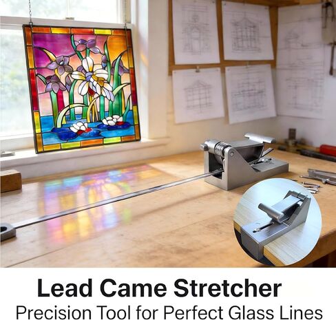 Lead Came Stretcher for Stained Glass, Lead Came Vise Stretcher Tool for Stained Glass Art, Studio Craft, Even, Precision, Secure Tension Control for Artists. in Kuwait