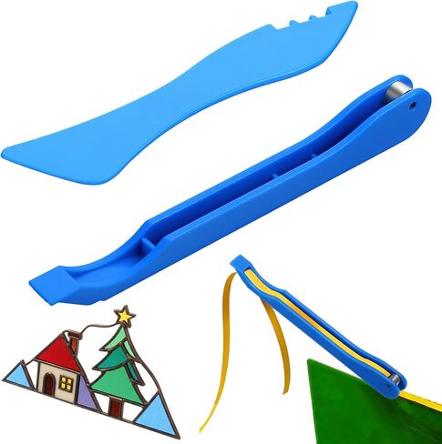 2 PCS Hand Foiler for Stained Glass, Stained Glass Foiling Tools Copper Foil Hand Foiler Tool Kit, Copper Foiling Tools in Kuwait
