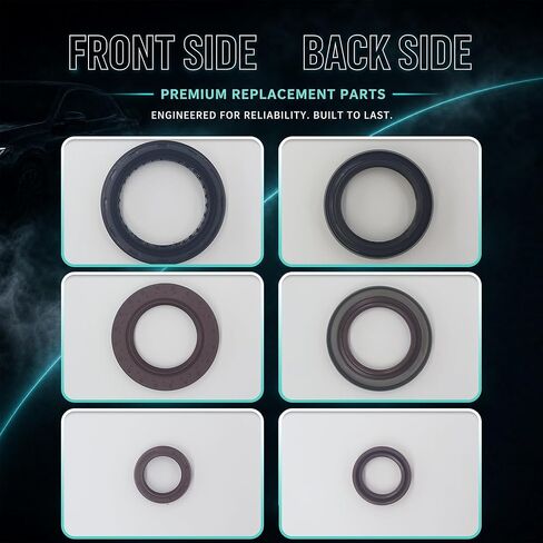 MOMYCAT DPS6 6DCT250 Transmission Oil Seal Kit, 3-Piece Input and Output Shaft Seals, Compatible with Ford Fiesta 2011-2018, Focus 2012-2018, B-MAX 2012-2018, EcoSport 2013-2018 in Kuwait