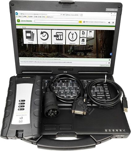 EDL V3 V2 for John De-e Service Advisor Electronic Data Link Diagnostic Tool with V5.3.210 AG-CF Software Plus cf53 Service Scanner Tool in Kuwait