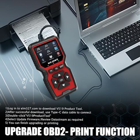 أداة تشخيص الماسح الضوئي Obd2 من WEJOWE، فحص قارئ رمز المحرك obd2 مع إعادة الضبط، وضع فحص ضوء المحرك التلقائي 6، الوضع 8 & I/M أداة المسح التشخيصي للسيارة لجميع سيارات obdii in Kuwait
