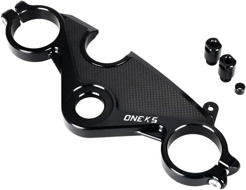 ONE.K.S Motorcycle Uplink Triple Tree Forks Front End Upper Top Clamp CNC Aluminum Steering Clamp Fit for YZF R6 European Version 2017-2025 (Silver) in Kuwait