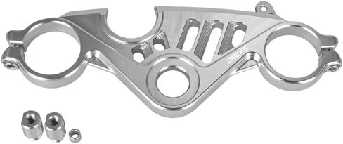ONE.K.S Motorcycle Uplink Triple Tree Forks Front End Upper Top Clamp CNC Aluminum Steering Clamp Fit for YZF R6 European Version 2017-2025 (Silver) in Kuwait