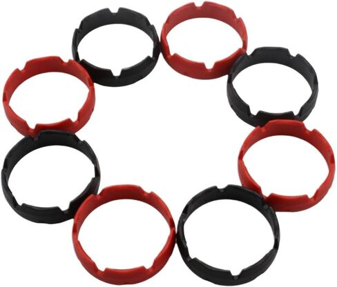 Front Shock Absorber Anti-Wear Ring Compatible with SX 50, SXF, EXC, XC, SMR 125-690cc Motorcycles(1 Pair Black) in Kuwait