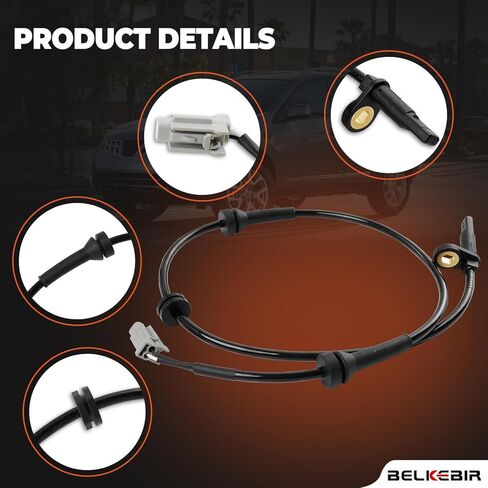 2 قطعة مستشعر سرعة العجلات الأمامية ABS اليسار واليمين متوافق مع 2008-2014 Nissan Rogue، 2008-2012 Nissan X-Trail 2.5L للسائق والركاب الجانب ABS الاستشعار استبدال ALS1658 695-872 47910-1DA1A 47910-JG000 in Kuwait
