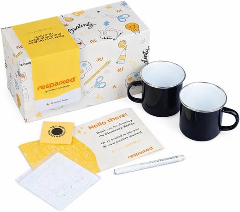 Resparked DIY Camping Mug Engraving Kit for Beginners – Make Your Own Stainless Steel Camping Mug – Creative Craft Kit in Kuwait