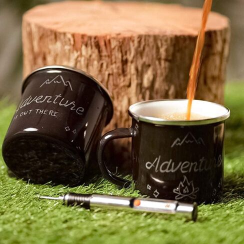 Resparked DIY Camping Mug Engraving Kit for Beginners – Make Your Own Stainless Steel Camping Mug – Creative Craft Kit in Kuwait