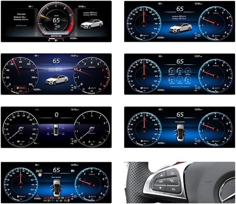 مجموعة أدوات رقمية مقاس 12.3 بوصة متوافقة مع لوحة قياس لوحة القيادة Mercedes-Benz E-Class W212 (2014–2015) NTG 4.5 in Kuwait