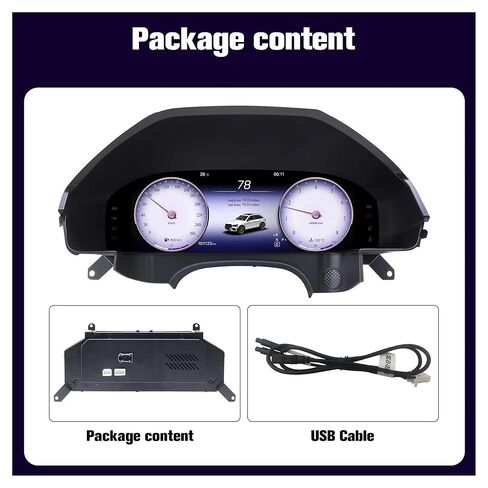 12.3’’ Digital Instrument Cluster Compatible with Mercedes-Benz E-Class W212 (2014–2015) NTG 4.5 Dashboard Gauge Panel in Kuwait