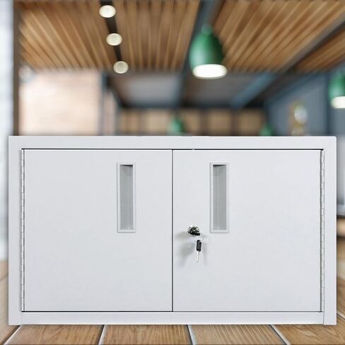 Luxor Steel 16 Tablet Wall/Desk Charging Box with Lockable Door, Padded Interior and Rubber-Coated Dividers - Ideal for Office, Classroom and More in Kuwait