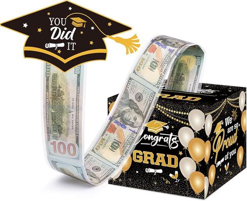 Graduation Gifts, Graduation Money Box, Surprise Grad Money Holder with Pull Out Card, Class of 2026 Funny Cash Gift Ideas for Boys Girls High School College in Kuwait