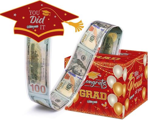 Graduation Gifts, Graduation Money Box, Surprise Grad Money Holder with Pull Out Card, Class of 2026 Funny Cash Gift Ideas for Boys Girls High School College in Kuwait