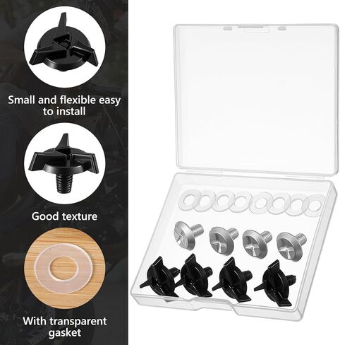 16 PCS Helmet Visor Screws Motorcycle Helmets Screws with 8 PCS Rubber Washers Hardware Kits Motorcycle Helmet Replacement Accessories for Motorcross Helmets in Kuwait