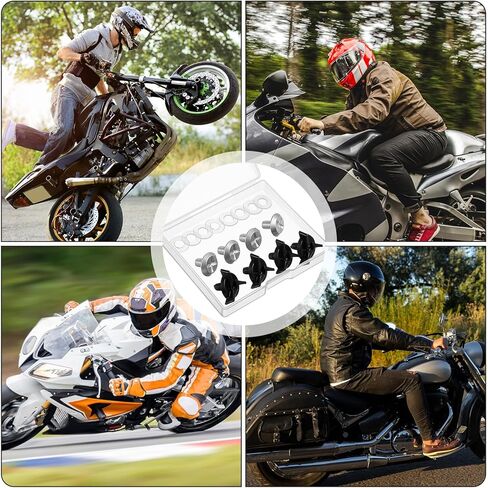 16 PCS Helmet Visor Screws Motorcycle Helmets Screws with 8 PCS Rubber Washers Hardware Kits Motorcycle Helmet Replacement Accessories for Motorcross Helmets in Kuwait