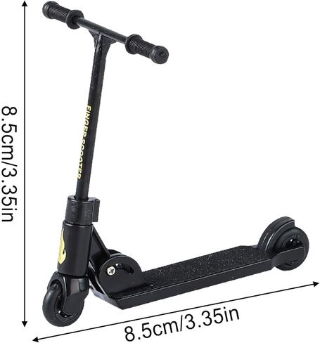 Black T-Head Finger Scooter, Stress Relief Desk Gadget for Skate Fans and Office Workers, Precision Control for Smooth Tricks and Focus in Kuwait