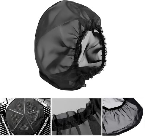 Air Filter Cover for Car Cold Air Intake Filter Cover Wrap Dustproof, Air Intake Filter Sock Cover for Harley Touring, Universal for High Flow Air Intake Filters (S) in Kuwait