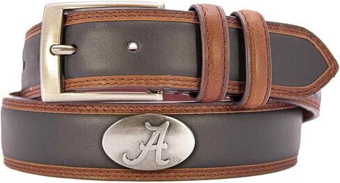ZEP-PRO ZeppelinProducts UAL-BBLPS-BLK-42 Alabama Concho Two Tone Leather Belt, 42 Waist in Saudi Arabia