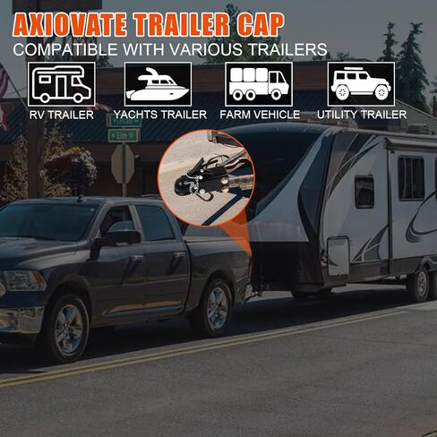 2-5/16" Trailer Coupler with Quick-Release Latch, 15,000 lbs Capacity, One-Piece Forged Construction, Black Powder Coated Finish for Professional Towing in Kuwait