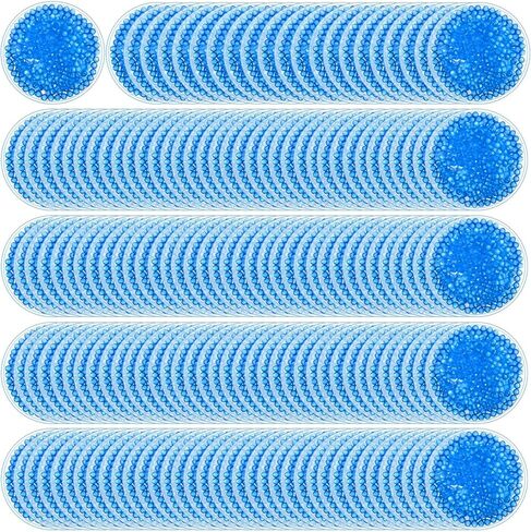 TrelaCo 100 Pcs Ice Packs Bulk Reusable Small Bead Ice Pack Round Cold Packs for Pain Relief Hot Cold Compress Soft for Wisdom Teeth Fever Headache Face Tired Eyes Swelling in Saudi Arabia