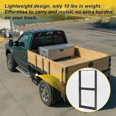 Outus 24.4 x 12.6 Inch Two Rung Steel Pickup Truck Tire Step Heavy Duty Truck Wheel Tire Step for Heavy Duty Pickup Cargo Vans Flatbeds Trailers in Kuwait
