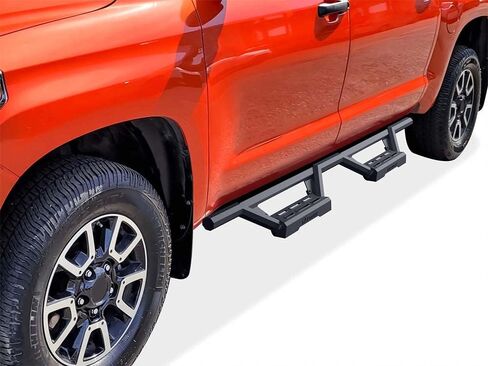 Tuxtreme Stainless Steel tubing Nerf Bars Drop Steps Rocker Guards Compatible with Toyota Tundra CrewMax Cab 07-21 in Kuwait