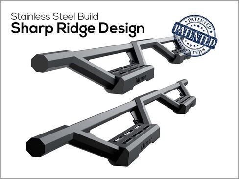 Tuxtreme Stainless Steel tubing Nerf Bars Drop Steps Rocker Guards Compatible with Toyota Tundra CrewMax Cab 07-21 in Kuwait