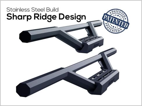Tuxtreme الفولاذ المقاوم للصدأ أنابيب Nerf Bars Drop Steps Rock Guards متوافق مع Jeep Wrangler JL 2Dr 18-26 in Kuwait