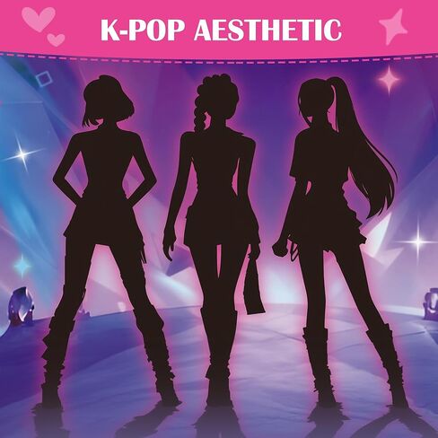 مجموعة طوابع K-Pop الجمالية للأطفال، طوابع تلبيس قابلة للتبديل مع 22 تصميمًا، لعبة فنية إبداعية DIY، حبر قابل للغسل، لعب الأدوار واللعب على الموضة، هدية عيد ميلاد للفتيات والفتيان الذين تتراوح أعمارهم بين 3 و12 عامًا in Kuwait