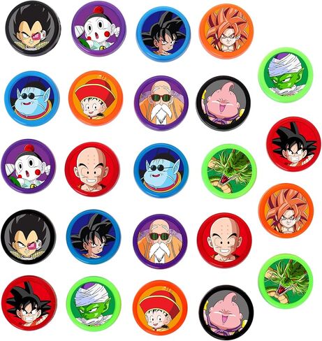 24 Pcs Dragon Themed Stampers, Ball Z Birthday Party Supplies, Classroom Rewards Prizes, Goody Bag Treat Bag Stuff for Goku Birthday Party Gifts in Kuwait