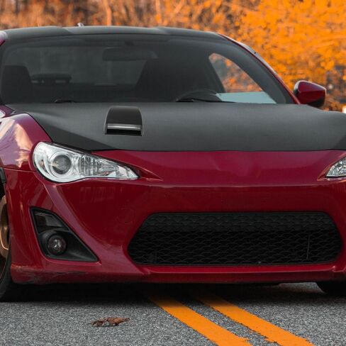 غطاء محرك السيارة العالمي VORCOOL غطاء محرك السيارة الرياضي لتدفق الهواء ومدخل توربو غطاء محرك السيارة (أسود) in Kuwait