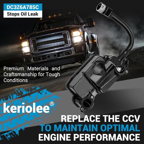 مجموعة فاصل الزيت DC3Z6A785C متوافقة مع 2011-2016 Ford F250 F350 F450 F550 Super Duty 6.7L Powerstroke Diesel Crankcase Filter، PCV CCV Filter Oil Separator استبدال # BC3Z6A785C BC3Q6A785FA in Kuwait